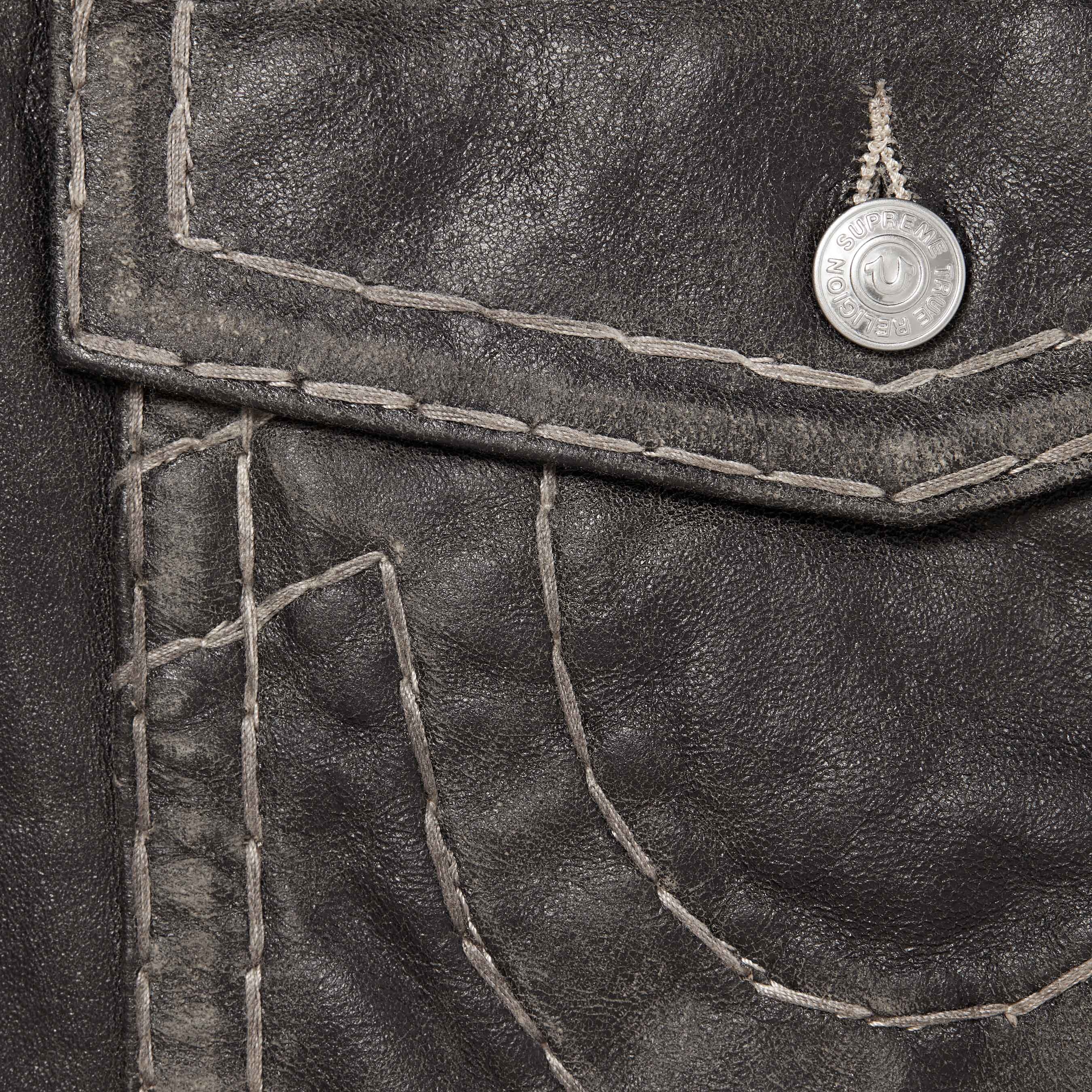 Supreme®/True Religion® Loose Fit Leather Pant view 2